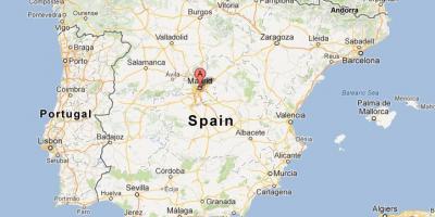 Kat jeyografik la nan peyi Espay ki montre Madrid