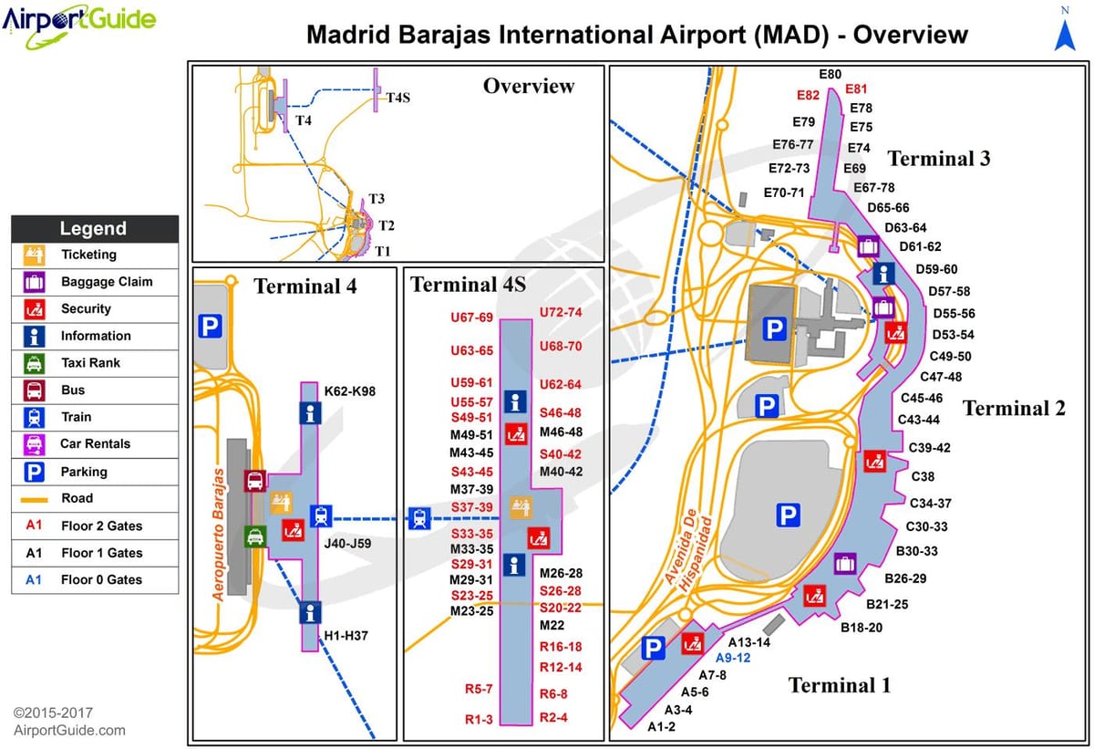 barajas ayewopò kat jeyografik