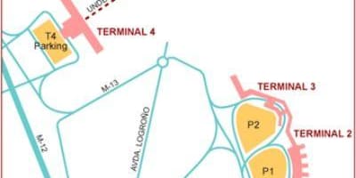 Madrid tèminal ayewopò kat jeyografik