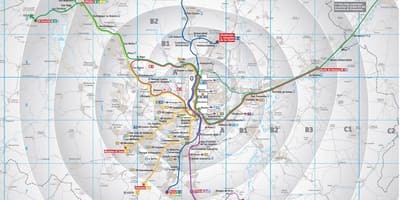 Madrid transpò piblik kat jeyografik