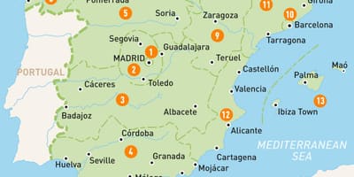 Kat jeyografik nan zòn Madrid